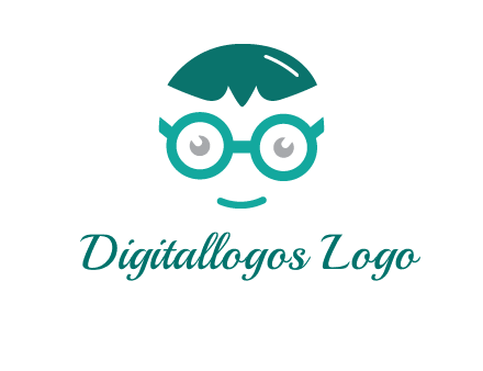 smiling face with glasses logo