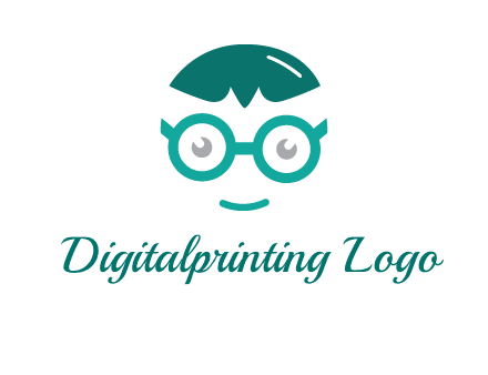 smiling face with glasses logo