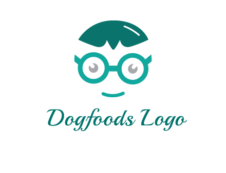 smiling face with glasses logo