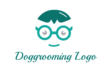 smiling face with glasses logo