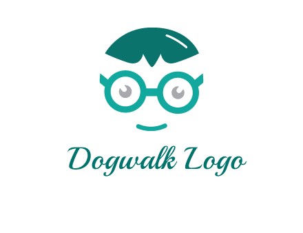 smiling face with glasses logo