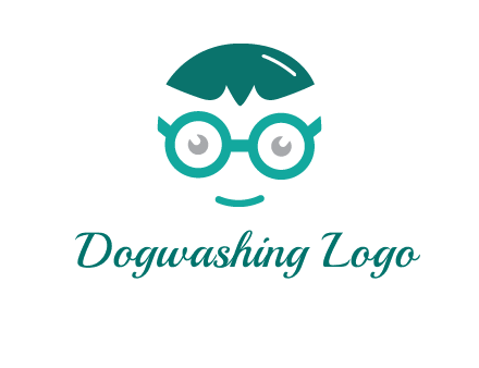 smiling face with glasses logo