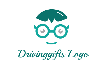 smiling face with glasses logo