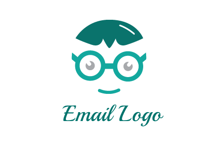 smiling face with glasses logo