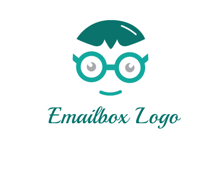smiling face with glasses logo