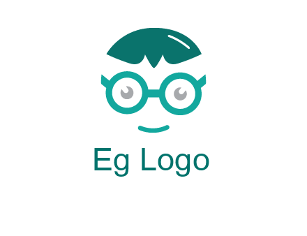 smiling face with glasses logo
