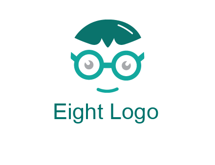 smiling face with glasses logo