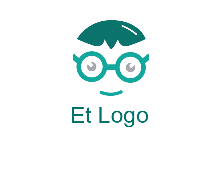 smiling face with glasses logo