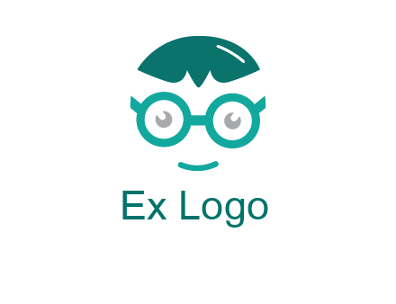 smiling face with glasses logo