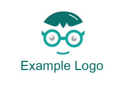 smiling face with glasses logo