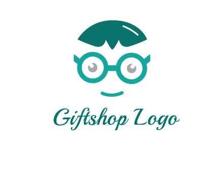 smiling face with glasses logo