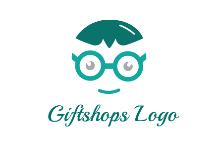 smiling face with glasses logo