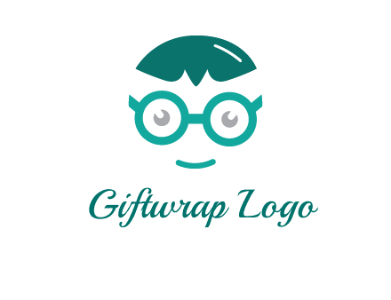 smiling face with glasses logo