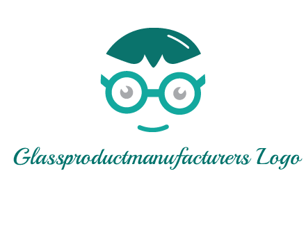 smiling face with glasses logo