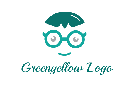 smiling face with glasses logo