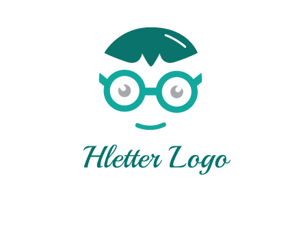 smiling face with glasses logo