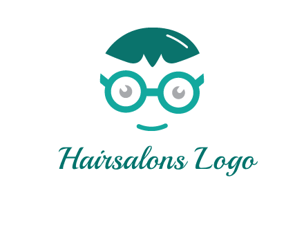 smiling face with glasses logo