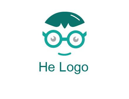 smiling face with glasses logo