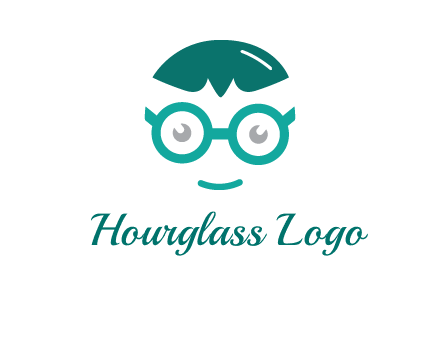 smiling face with glasses logo