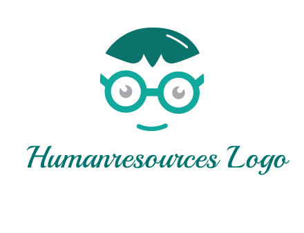 smiling face with glasses logo