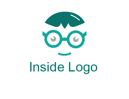 smiling face with glasses logo
