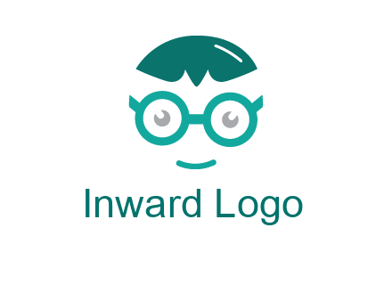smiling face with glasses logo