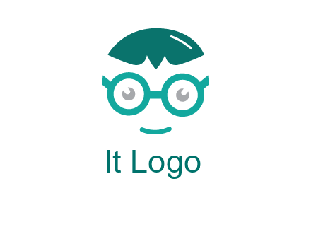 smiling face with glasses logo