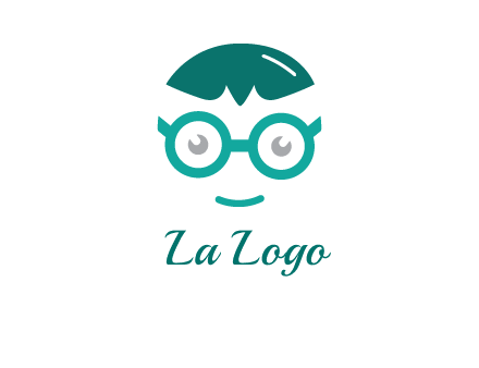 smiling face with glasses logo