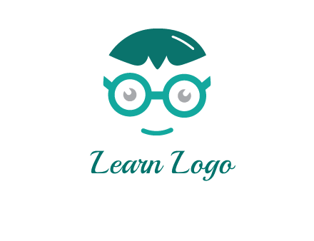 smiling face with glasses logo
