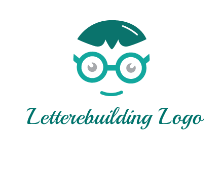 smiling face with glasses logo