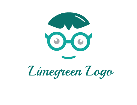 smiling face with glasses logo