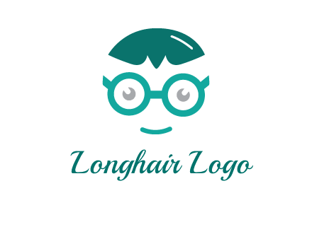 smiling face with glasses logo