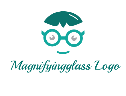smiling face with glasses logo