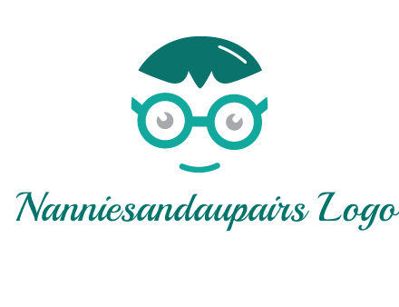 smiling face with glasses logo