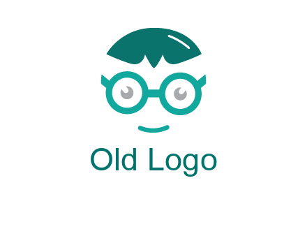 smiling face with glasses logo