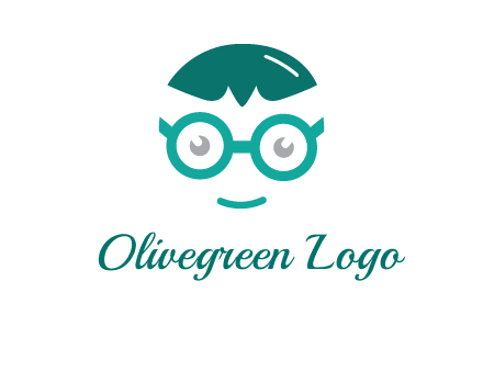 smiling face with glasses logo