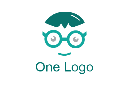 smiling face with glasses logo