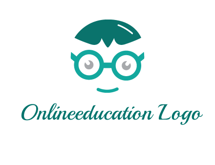 smiling face with glasses logo