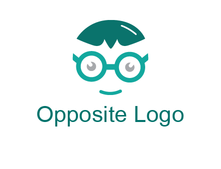 smiling face with glasses logo