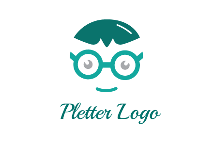 smiling face with glasses logo