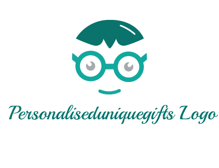 smiling face with glasses logo