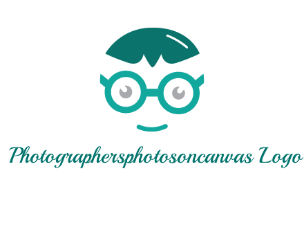 smiling face with glasses logo