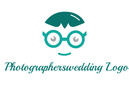 smiling face with glasses logo