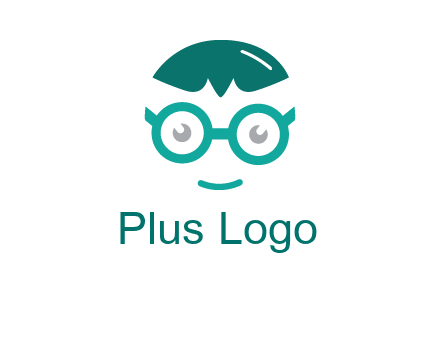 smiling face with glasses logo
