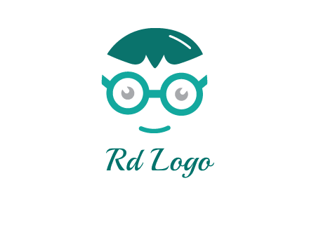 smiling face with glasses logo