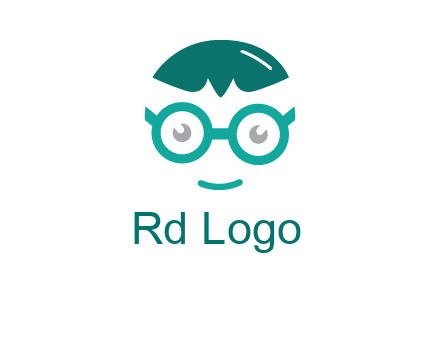 smiling face with glasses logo