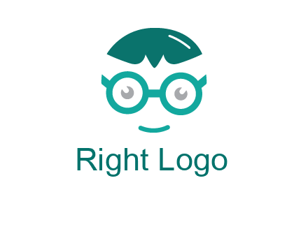smiling face with glasses logo
