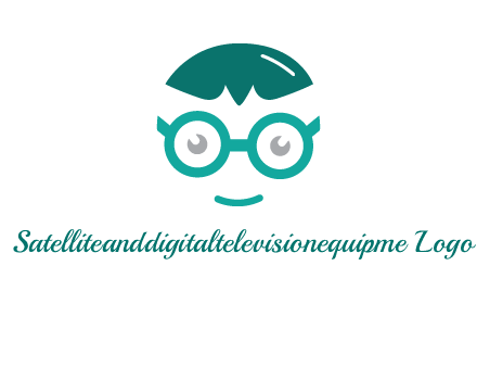 smiling face with glasses logo