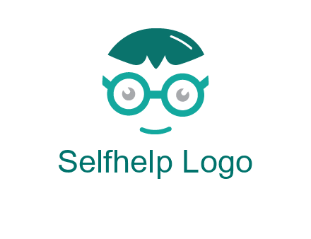 smiling face with glasses logo