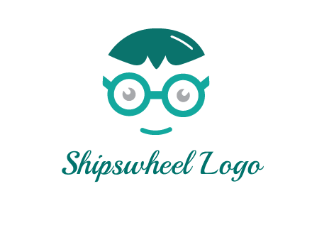 smiling face with glasses logo